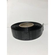 Процентовка (состав сырья, внутренняя бирка, составник) черная 50 м