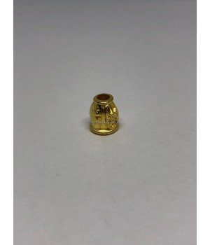 Наконечники пластик металлизированный gold 500 шт
