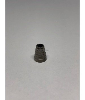 Наконечники пластик металлизированный black nickel 500 шт