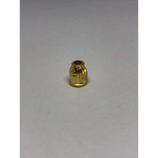 Наконечники пластик металлизированный gold 500 шт