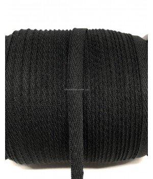 Киперная лента 1 см черная (150 м)