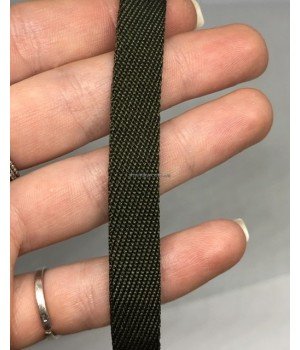 Тесьма 1 см хаки 50 м
