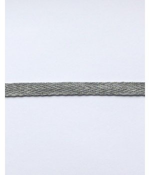 Киперная лента 1 см светло-серая 150 м 