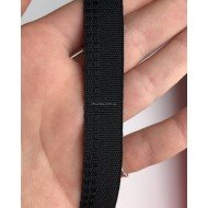 Тесьма брючная 1,5 см черная 50 м