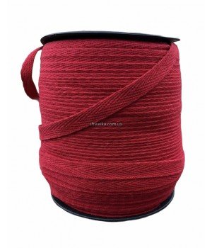 Киперная лента 1 см красная (150 м)