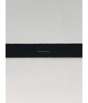 Тесьма брючная 1,5 см черная 50 м