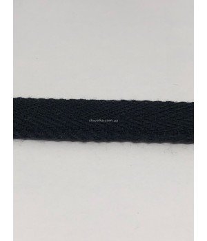 Киперная лента 2 см х/б черная 100 м