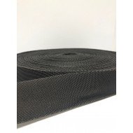 Тесьма ременная черная 4 см (50 м)