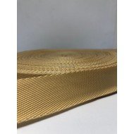 Тесьма ременная бежевая 4 см (50 м)