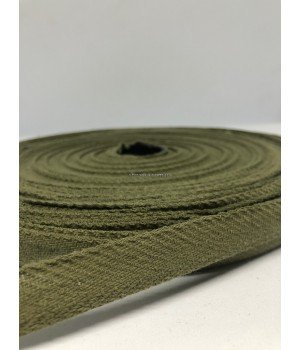 Киперная лента 1,5 см хаки 100 м