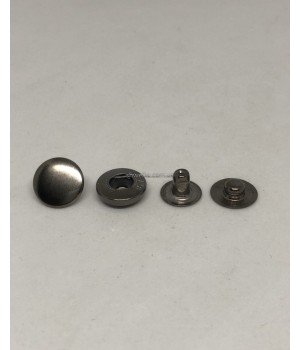 Кнопка альфа black nickel 12,5 мм 720 шт