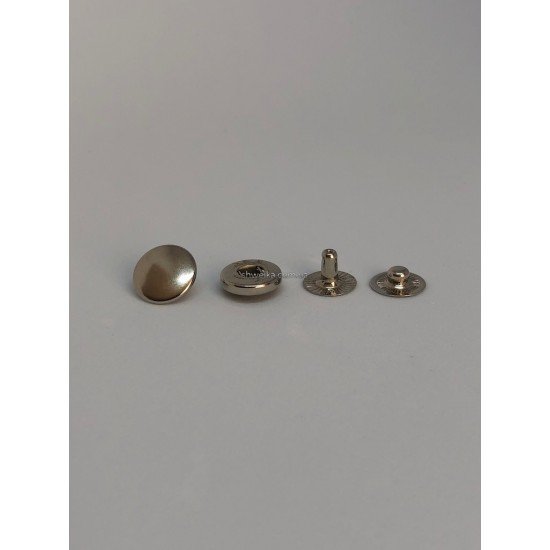 Кнопка альфа nickel 15 мм 720 шт