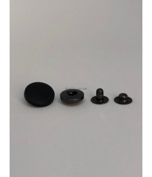 Кнопка альфа black nickel пластик 17 мм 500 шт