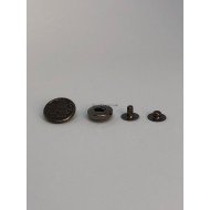Кнопка альфа black nickel 15 мм 500 шт