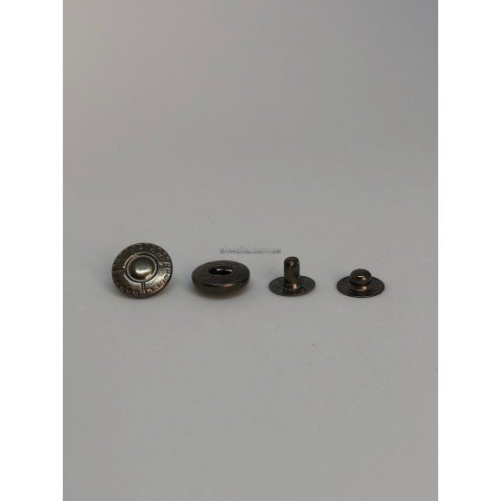 Кнопка альфа black nickel 17 мм 500 шт
