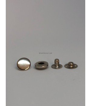 Кнопка альфа nickel 10 мм 1440 шт