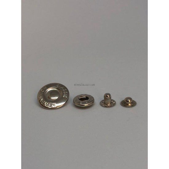 Кнопка альфа nickel 20 мм  500 шт