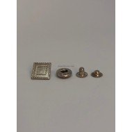 Кнопка альфа nickel 15 мм 500 шт