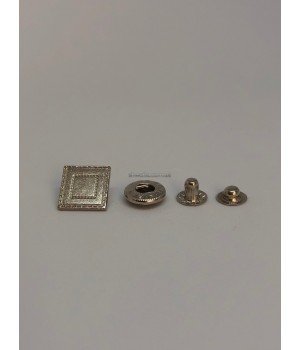 Кнопка альфа nickel 15 мм 500 шт
