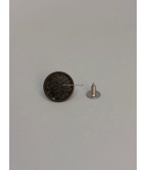 Пуговица джинсовая black nickel 500 шт