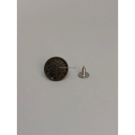 Пуговица джинсовая black nickel 500 шт