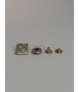 Кнопка альфа nickel 15 мм 500 шт