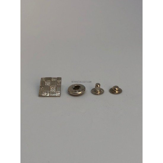Кнопка альфа nickel 15 мм 500 шт
