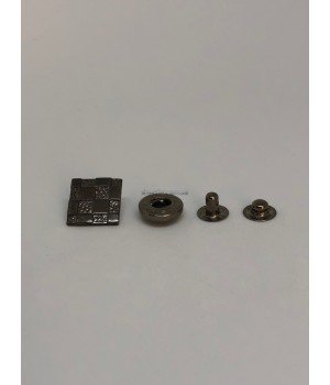 Кнопка альфа black nickel 17 мм 500 шт