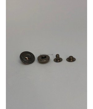 Кнопка альфа black nickel литая, нержавейка 17 мм 500 шт Кнопка альфа black nickel литая, нержавейка 17 мм 500 шт