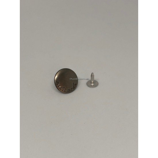Пуговица джинсовая black nickel 500 шт