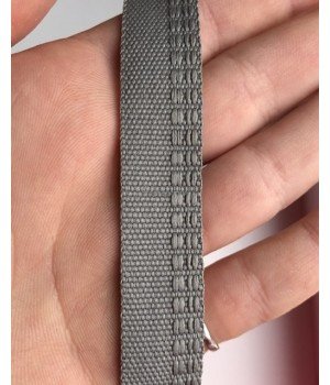 Тесьма брючная 1,5 см серая 50 м