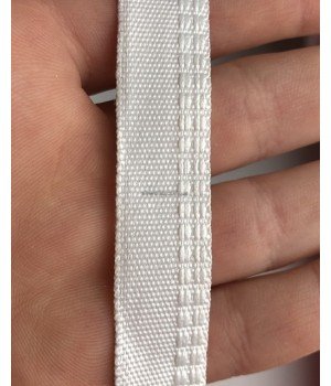Тесьма брючная 1,5 см белая 50 м
