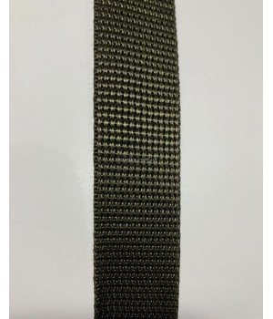 Тесьма сумочная усиленная 2,5 см хаки 50 м