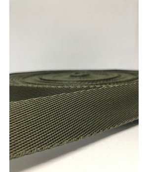 Тесьма ременная черная 4 см (50 м)