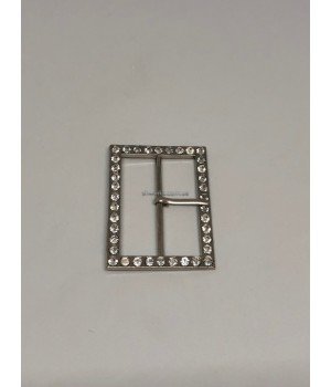 Пряжка nickel с камнями 5 см