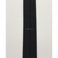 Резинка пополамка 2,5 см черная 50 м