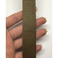 Тесьма сумочная усиленная 2,5 см койот 50 м