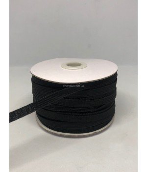 Резинка 0,8 см черная 100 м