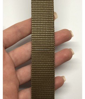 Тесьма сумочная усиленная 2,5 см койот 50 м