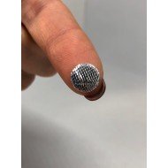 Пайетки клеевые nickel 10 мм 1000 шт