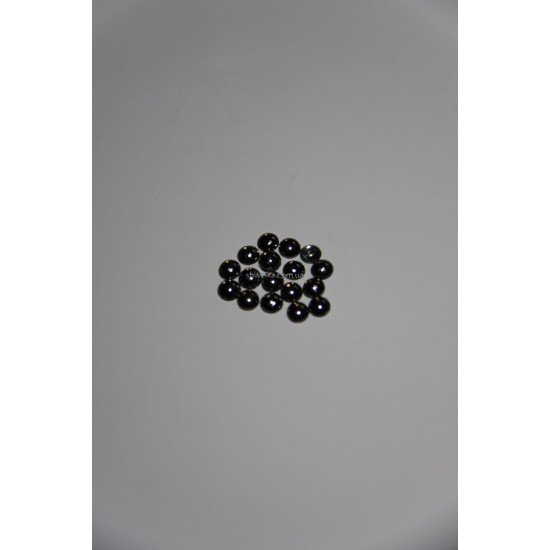 Стразы ss16 black nickel полусфера 1440 шт