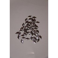 Пайетки клеевые nickel 12х5 мм 1000 шт