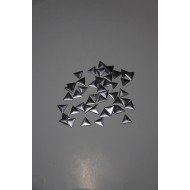Пайетки клеевые nickel 8х8х8 мм 1000 шт