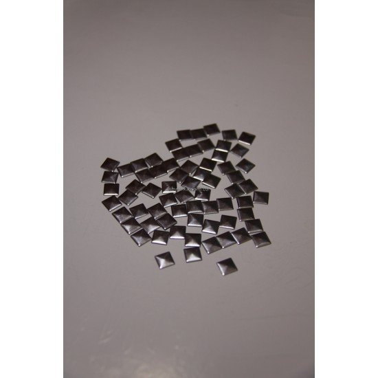 Пайетки клеевые nickel 7х7 мм 1000 шт