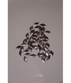 Пайетки клеевые nickel 12х5 мм 1000 шт