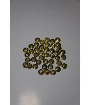 Пайетки клеевые gold 8 мм 1000 шт