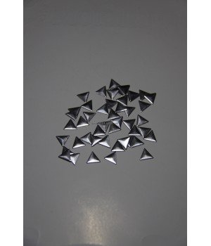 Пайетки клеевые nickel 8х8х8 мм 1000 шт