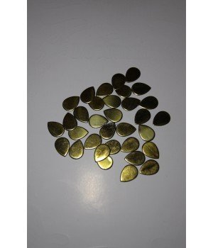 Пайетки клеевые gold 18х12 мм 1000 шт