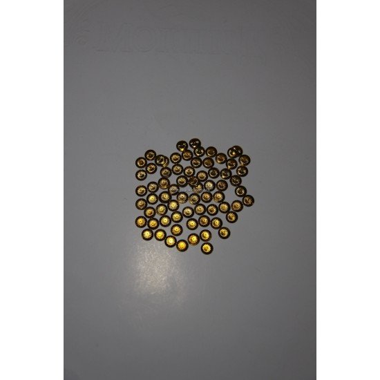 Пайетки клеевые gold 6 мм 1000 шт